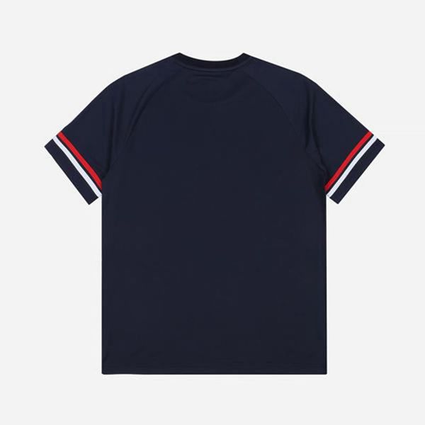 Fila Line Functional Color S/S Men's T-Shirts - Navy,NZ 796-23067